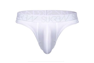 Sukrew Classic Thong White - 1x ROZMIAR XL