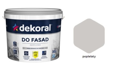 Farba Fasadowa Dekoral Polinit POPIELATY 1L