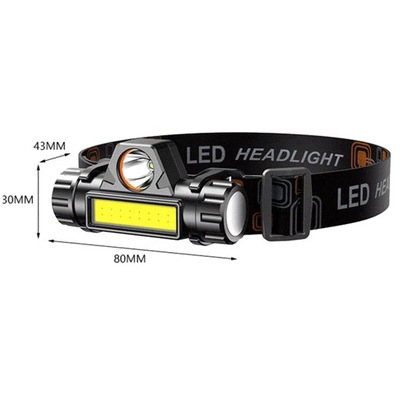 LATARKA CZOŁOWA 4w1 LAMPKA CZOŁÓWKA LED REFLEKTOR Z MAGNESEM I AKUMULATOREM