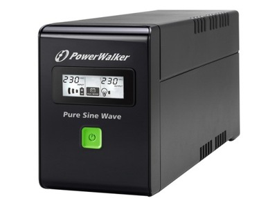 UPS POWERWALKER 800VA 2X PL 230V CZYSTA SINUSOIDA