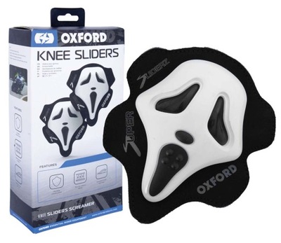 OXFORD SLIZGACZE NA ALKŪNĖS SCREAMER KNEE SLIDERS BLACK WHITE AŠIS (PARA) 