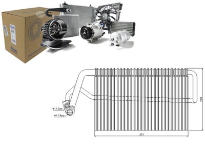 NISSENS VAPORIZADOR DE ACONDICIONADOR MERCEDES CLS (C219),  