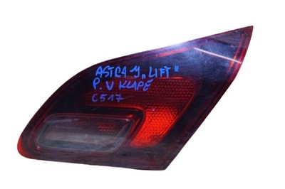 Opel astra j lift лампа права задня w кришка фото №1