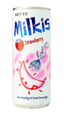 Napój truskawkowy Milkis Strawberry Lotte 250 ml