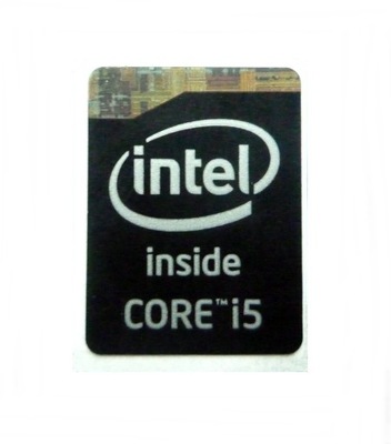Naklejka Intel Core i5 Haswell Black 15x21 mm 110