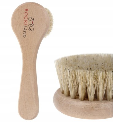 DREWNIANA SZCZOTKA DO WŁOSÓW DLA NIEMOWLĄT SZCZECINA SZTYWNE WŁOSIE