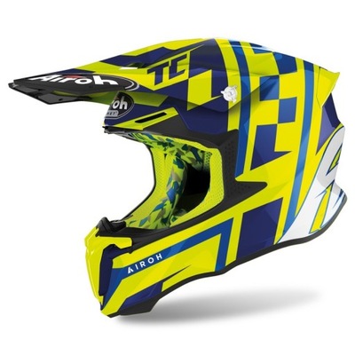 CASCO AIROH TWIST 2.0 TC21 AMARRILLO GLOSS AMARRILLO XS  