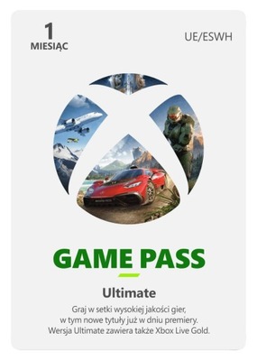 Xbox Game Pass Ultimate subskrypcja 1 miesiąc Klucz na twoje konto