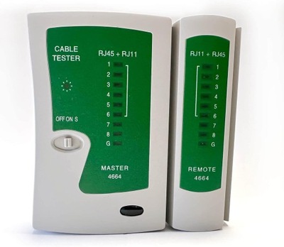 TESTER DO KABLI SIECIOWYCH SIECIOWY RJ45 RJ11 ETUI