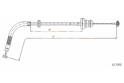 COFLE CABLE GAS COFLE 12.7302 FIAT PANDA 1.1-1.2 03-  