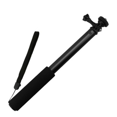 Czarny Monopod Statyw Teleskopowy do Gopro Stick W