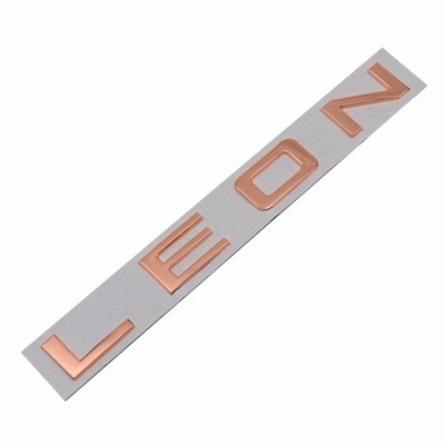 PEGADURA EMBLEMA INSIGNIA AL AUTO LOGOTIPO SEAT LEON 25*2.7CM  