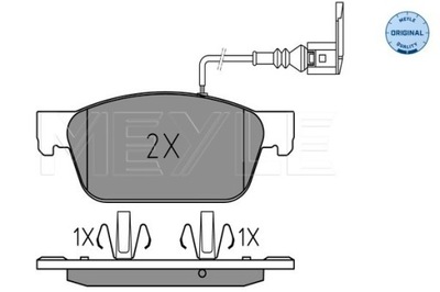 ZAPATAS DE FRENADO VW P. T5 03- CON SENSOR  