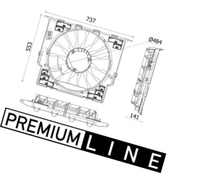 Mahle cff 534 000p вентилятор, охолодження двигуна фото №1