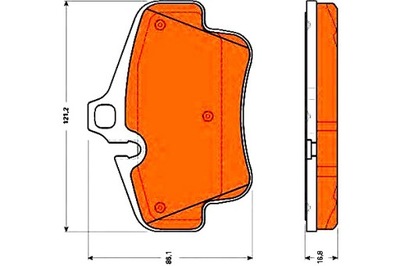 ZAPATAS DE FRENADO PORSCHE PARTE TRASERA 911 BOXSTER CAYMAN 00  