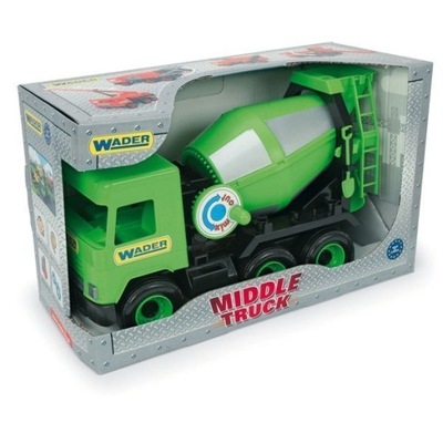 Wader 32104 Middle Truck betoniarka zielona w kartonie