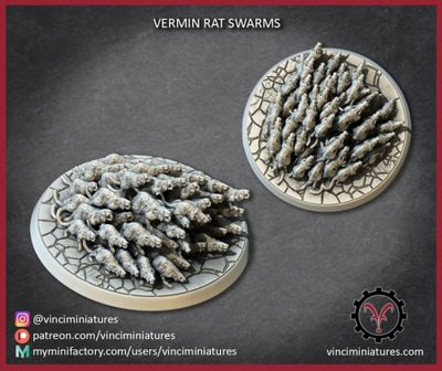 Vermin Swarm #2 - Vinciminiatures - Druk 3D