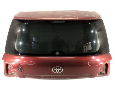 Крышка багажника задняя задняя toyota land cruiser 07-22 bordowa фото №1