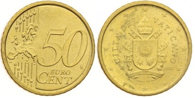 Watykan 50 euro centów 2018