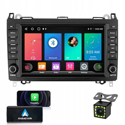 RADIO ANDROID GPS BT MERCEDES GASOLINA B200 W169 W245  