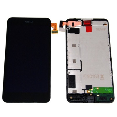 NOKIA LUMIA 630 635 WYŚWIETLACZ LCD DIGITIZER EKRAN + RAMKA CZARNY