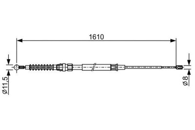 BOSCH 1 987 482 326 CIĘGŁO, ТОРМОЗ СТОЯНОЧНИЙ