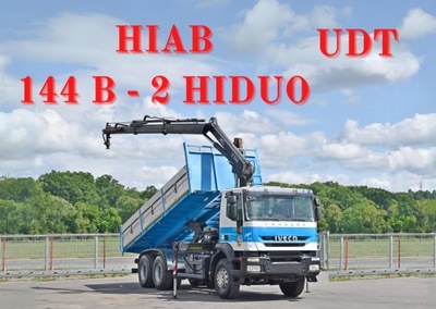 Iveco TRAKKER 360 * HIAB 144 B-2 HIDUO + PILOT / 6x4