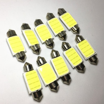 100X 31MM 36MM 39MM 42MM C5W CAR DIODO LUMINOSO LED COB 12 CHIPS  