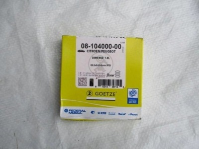 Peugeot partner 2 1.9d dw8 набір кілець поршня новий фото №1