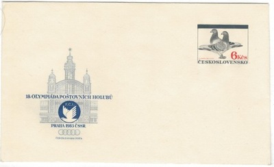 Czechosłowacja 1984 Koperta Ck ** gołębie pocztowe