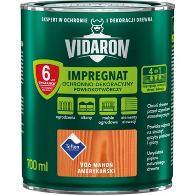 VIDARON IMPREGNAT MAHOŃ AMERYKAŃSKI 700ML