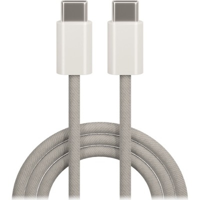 Maxlife kabel MXUC-06 USB-C - USB-C 1,0 m 20W szary nylonowy