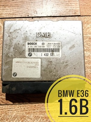 BMW E36 КОМП'ЮТЕР 1,6 1432521 0261203660