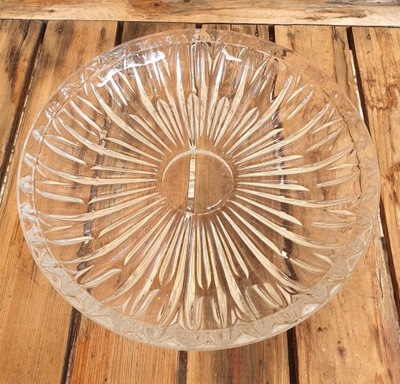 Patera szklana ozdobna misa dekoracyjna szkło