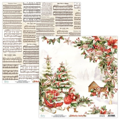 Papier do scrapbookingu 30x30 - Mintay - Holly Jolly 03