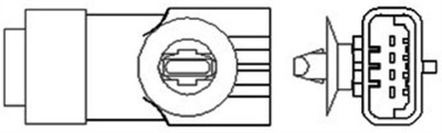 SONDA LAMBDA CITROEN/PEUGEOT 4 PRZEWODY, 470MM, 9 OHM, 6W-7W, PLANARNA  