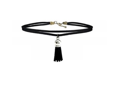 CZARNY NASZYJNIK CHOKER RZEMYK