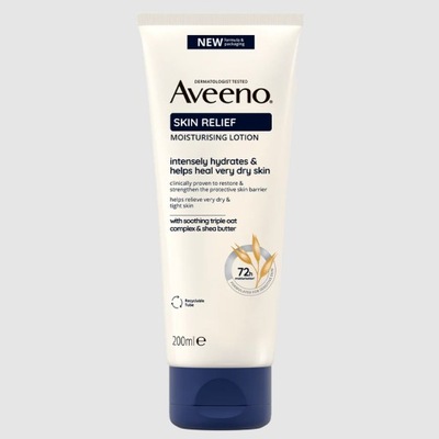 AVEENO Skin Relief balsam z owsa do ciała, sucha skóra, ŁZS, egzema 200ml