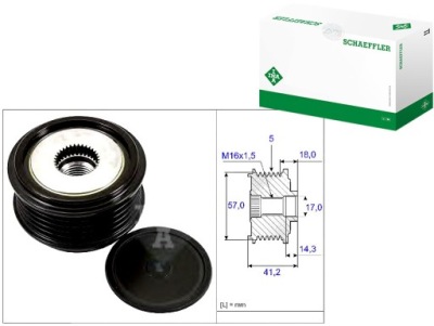 Генератор - сцепление односторонний schaeffler ina 535 0248 10 фото №1