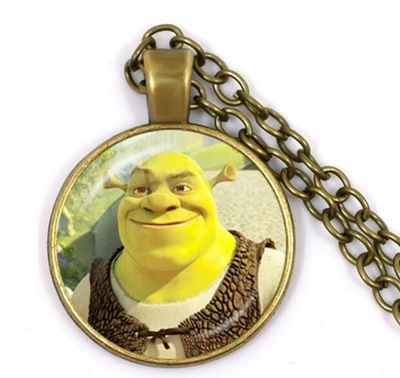 Shrek - wisiorek, łańcuszek, naszyjnik