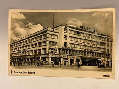 SZCZECIN STETTIN DER UFA PALAST POCZTÓWKA OK 1940