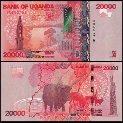 Uganda 20000 Shilling 2021 P-53f UNC