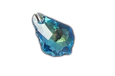 Swarovski 6090 BAROQUE aquamarine ab 16 16mm