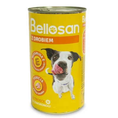 Karma dla psów dorosłych z drobiem Bellosan 415 g