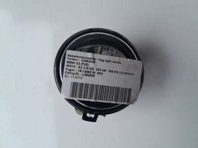 HALÓGENO PRZECIWMGIELNY DERECHA 7238790 BMW X3 F25 X5 F15 13-  