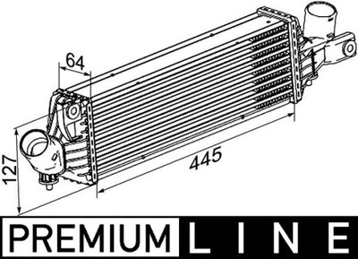 MAHLE CI 355 000P RADUADOR AIRE DE CARGA  