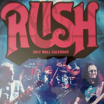 RUSH , 2017 kalendarz , w folii