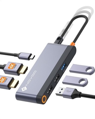 NOVOO RM6F PD Stacja dokująca USB C 6 w 1