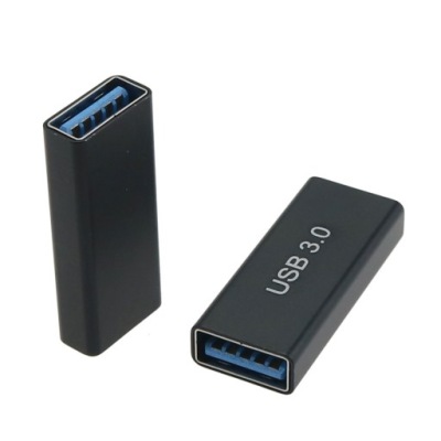 Adapter przejściówka łącznik USB 3.0 2x gniazdo Al