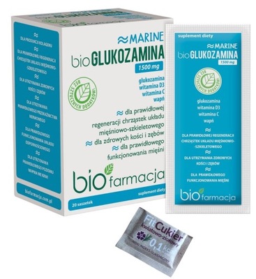 biofarmacja bioGLUKOZAMINA MARINE 20 saszetek